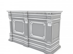Classic office furniture 05 Model 3D