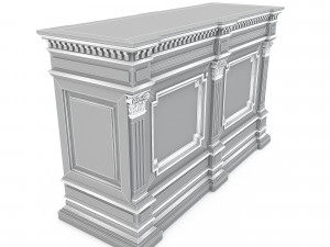 Classic office furniture 05 Model 3D
