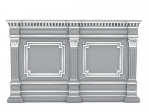 Classic office furniture 05 Model 3D