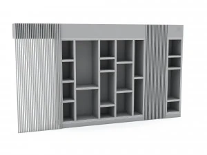 3D classic office furniture 06 3D Model
