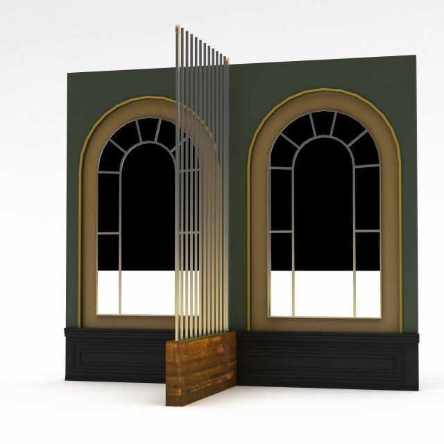 cafe wall decor Modello 3D .c4d .max .obj .3ds .fbx .stl .blend 