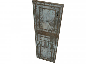 3D old door can 3D 모델