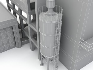 Old factory 3D 模型