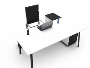 office work and meeting table 01 3D Model