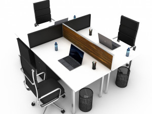 3D office work and meeting table 03 3Dモデル