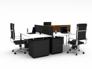 3D office work and meeting table 03 3D Model