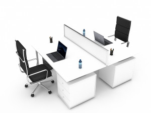3D office work and meeting table 04 3Dモデル