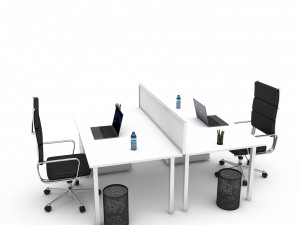 3D office work and meeting table 04 Model 3D