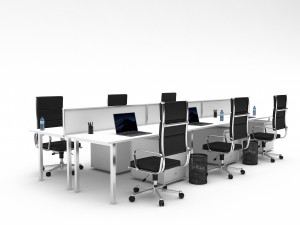 3D office work and meeting table 05 model 3D मॉडल