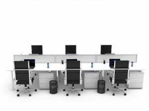 3D office work and meeting table 05 model 3D मॉडल