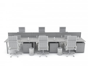 3D office work and meeting table 05 model 3D मॉडल