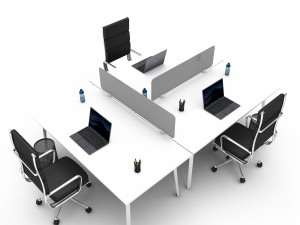 Office work and meeting table 07 3D 3Dモデル