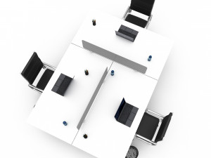 Office work and meeting table 07 3D Modelo 3D