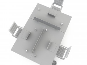 Office work and meeting table 07 3D Modelo 3D