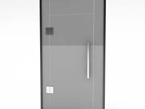 Office glass door 02 model 3Dモデル