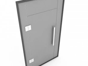 Office glass door 02 model 3D Model