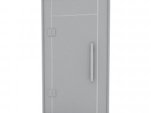 Office glass door 02 model Modelo 3D
