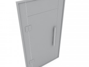 Office glass door 02 model Modelo 3D