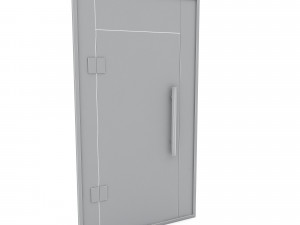 Office glass door 02 model Modelo 3D