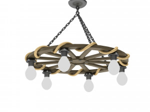 Medieval office lighting 3D 모델