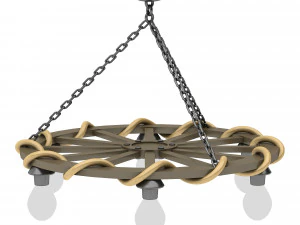 중세 사무실 조명 3D 모델