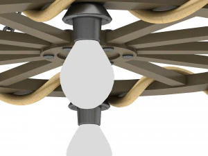 중세 사무실 조명 3D 모델