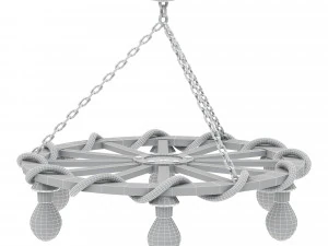 중세 사무실 조명 3D 모델