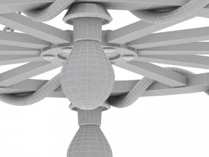 중세 사무실 조명 3D 모델