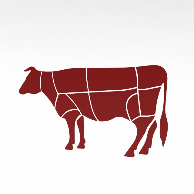 3D butcher and steakhouse signs 3D 모델 .c4d .max .obj .3ds .fbx .stl .blend 