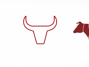 3D butcher and steakhouse signs 3D 모델