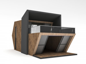Bungalow tiny house Low-poly 3Dモデル