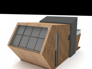 Bungalow tiny house Low-poly 3D 模型