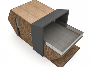 Bungalow tiny house Low-poly 3D 模型