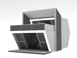 Bungalow tiny house Low-poly 3D 模型