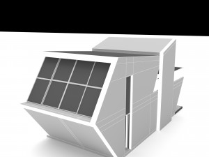 Bungalow tiny house Low-poly 3D 模型