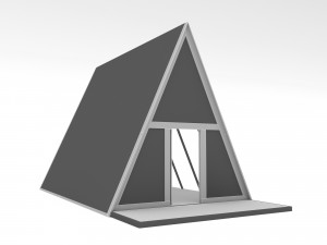 Tiny house and bungalow 02 Low-poly 3D 모델