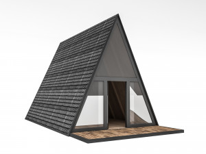 Tiny house and bungalow 02 Low-poly 3Dモデル