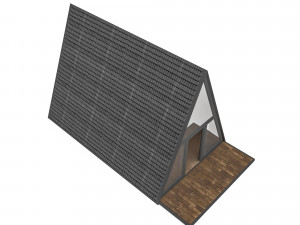 Tiny house and bungalow 02 Low-poly 3D 모델