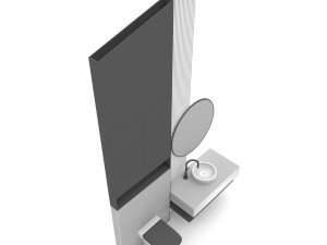 The modern toilet sink Low-poly 3D 모델