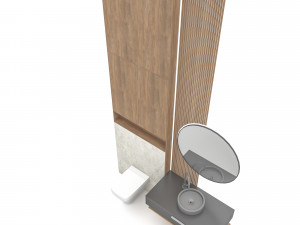The modern toilet sink Low-poly 3D 모델