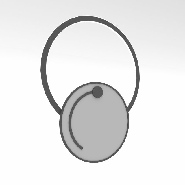 A modern decorative wall mirror Low-poly 3D 模型 .c4d .max .obj .3ds .fbx .stl .blend 