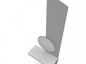 The modern decorative bathroom mirror and sink Low-poly 3D 模型