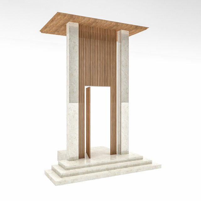 The modern villa door Low-poly Modello 3D .c4d .max .obj .3ds .fbx .stl .blend 