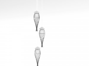 Loft hanging lamps 3D Модель