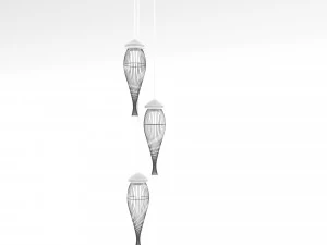 Loft hanging lamps 3D Model
