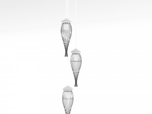 Loft hanging lamps 3D Модель