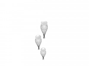 Loft hanging lamps 3D Модель