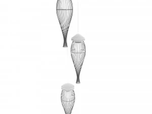 Loft hanging lamps 3D Model