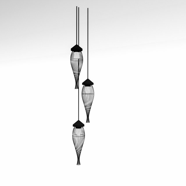 Loft hanging lamps 3D Модель .c4d .max .obj .3ds .fbx .stl .blend 