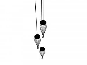 Loft hanging lamps 3D Model
